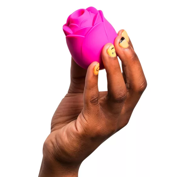 ROMP Rose - succionador de clítoris vibrador - silicona rosa