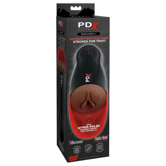 PDX Elite Fuck-O-Matic 2 - Masturbador con batería y efecto de succión