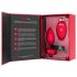 b-vibe corazón - vibrador anal recargable rojo