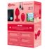 b-vibe corazón - vibrador anal recargable rojo