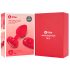b-vibe corazón - vibrador anal recargable rojo