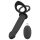 Doble Placer Negro: Vibrador Anal Ajustable