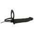 Doble Placer Negro: Vibrador Anal Ajustable