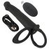 Doble Placer Negro: Vibrador Anal Ajustable