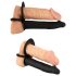 Doble Placer Negro: Vibrador Anal Ajustable