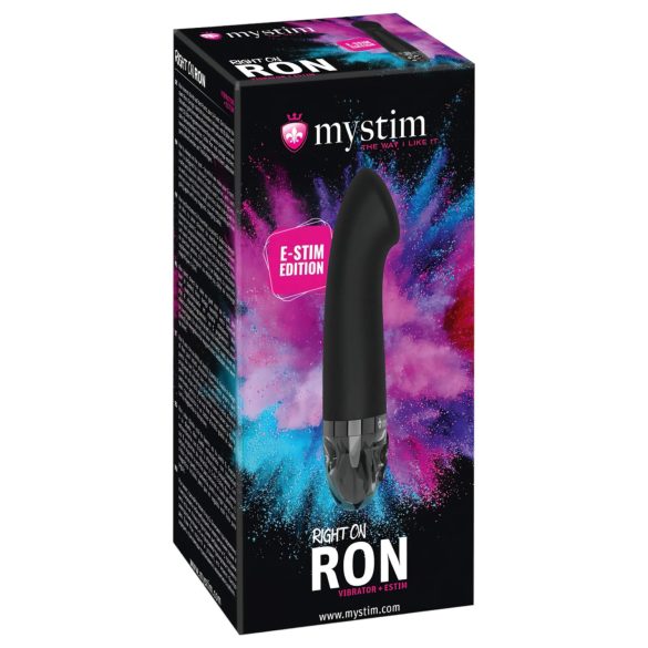 mystim Right on Ron E-Stim - vibrador electro G-punto (negro)