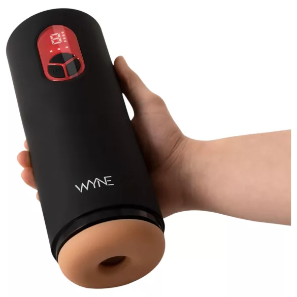 WYNE 07 - masturbador masculino recargable con vibración y succión - negro
