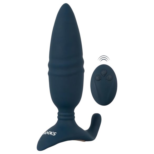 ANOS - vibrador anal impulsos con mando (azul)