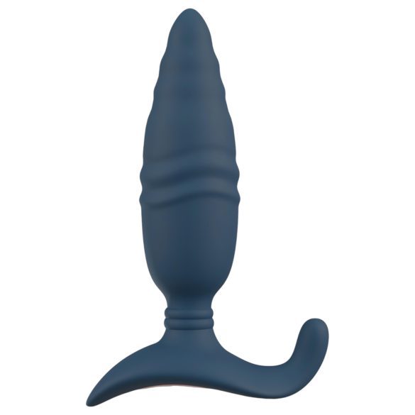 ANOS - consolador anal vibrador recargable con control remoto - silicona azul