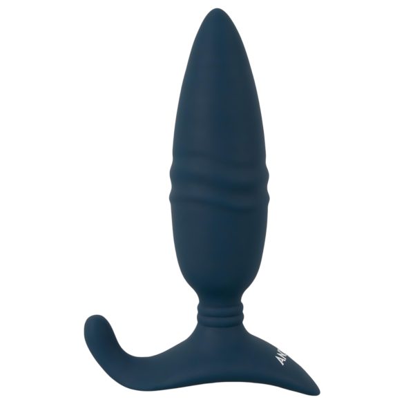 ANOS - consolador anal vibrador recargable con control remoto - silicona azul