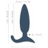 ANOS - vibrador anal impulsos con mando (azul)