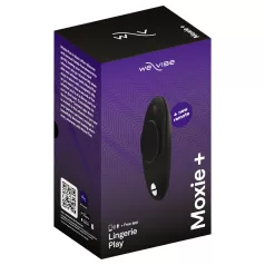   We-Vibe Moxie+ - vibrador de clítoris portátil con app y mando a distancia (negro)