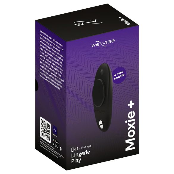 We-Vibe Moxie+ - Vibrador Inteligente para Clítoris con Control Remoto (Negro)