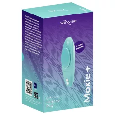   We-Vibe Moxie+ - vibrador de clítoris portátil con app y mando a distancia (turquesa)