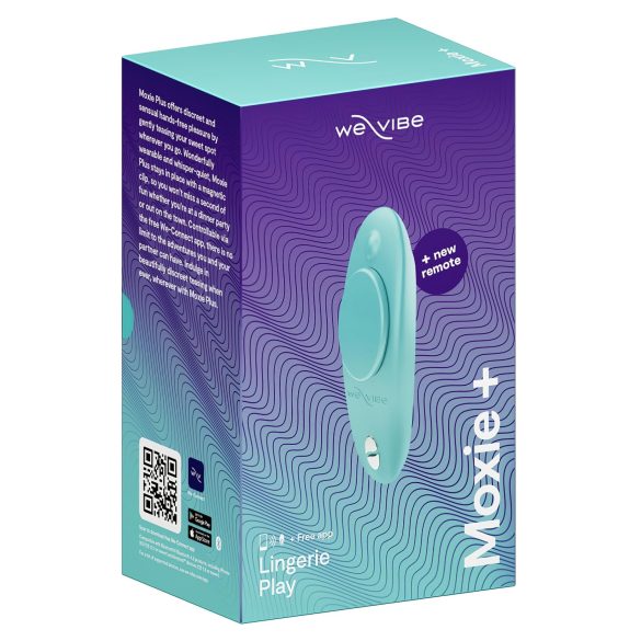 We-Vibe Moxie+ - vibrador inteligente para clítoris con control remoto (turquesa)