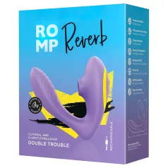   ROMP Reverb - vibrador 2 en 1 con ondas de aire para el punto G (lila)