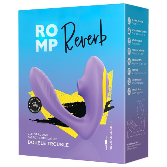 ROMP Reverb - Vibrador 2 en 1 para Punto G con Ondas de Aire (púrpura)