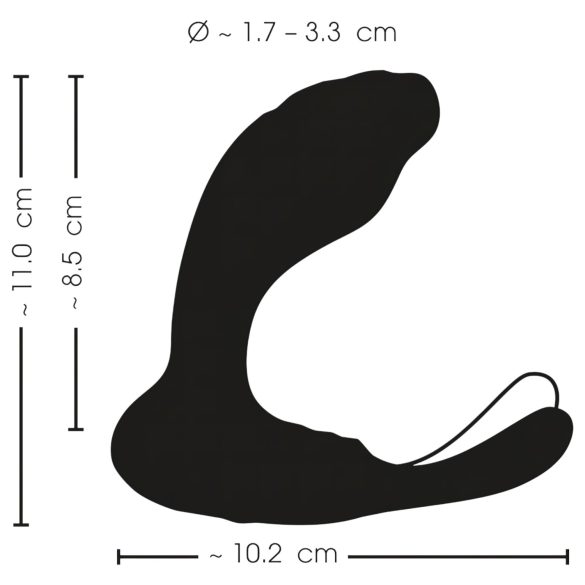 Smile - Vibrador punto G y próstata - recargable - silicona negra