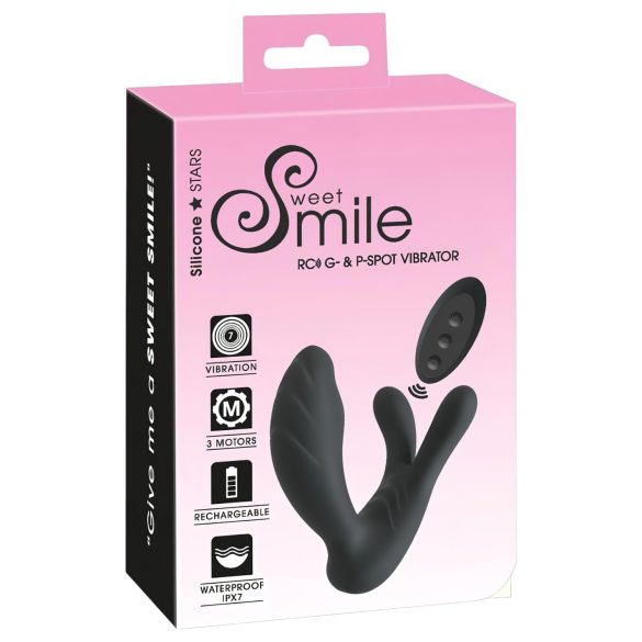 Smile - Vibrador punto G y próstata - recargable - silicona negra