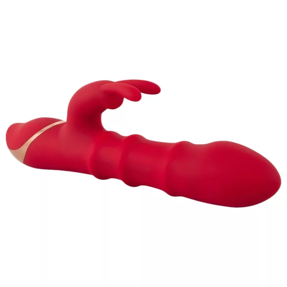 You2Toys - vibrador tipo conejo con anillo vibrador - silicona roja