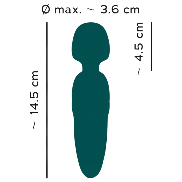 You2Toys Petite - vibrador masajeador recargable - silicona verde