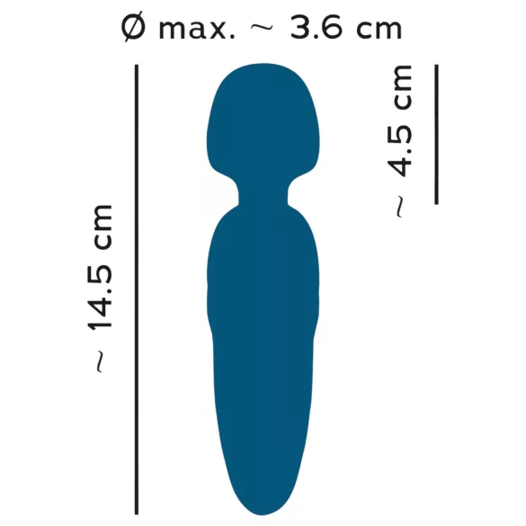 You2Toys Petite - vibrador masajeador recargable - silicona azul