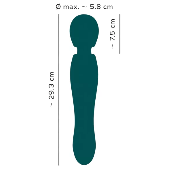 You2Toys Grande - vibrador masajeador recargable - silicona verde