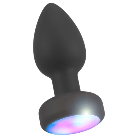 ANOS - plug anal luminoso y vibrador (negro)