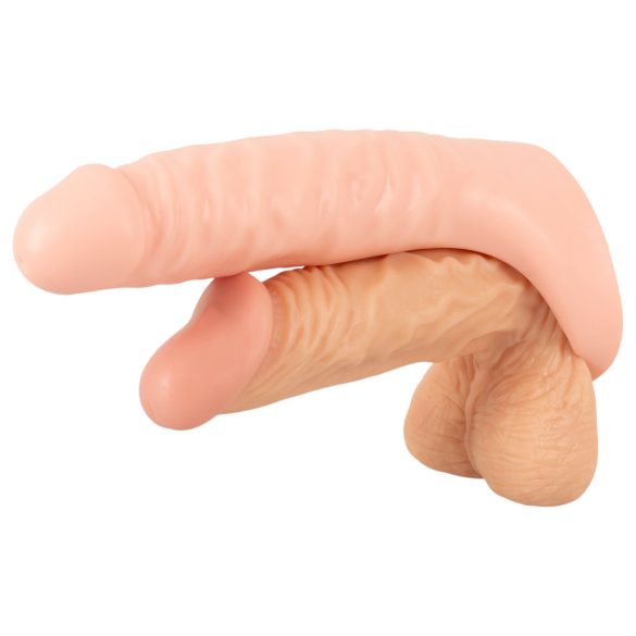 Realistixxx Double Fucker - arnés con doble consolador anal vibrador (color natural)