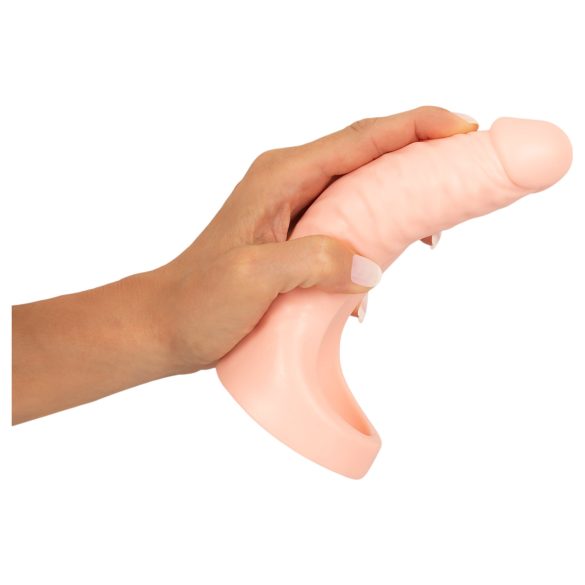 Realistixxx Double Fucker - arnés con doble consolador anal vibrador (color natural)