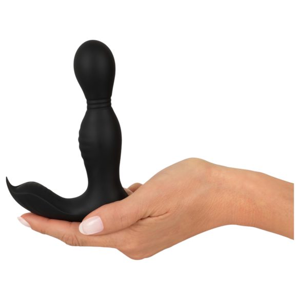 Rebel - vibrador prostático 2 en 1 con mando - silicona negra