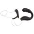 Rebel - Vibrador Prostático con Anillo para Pene y Testículos (Negro)