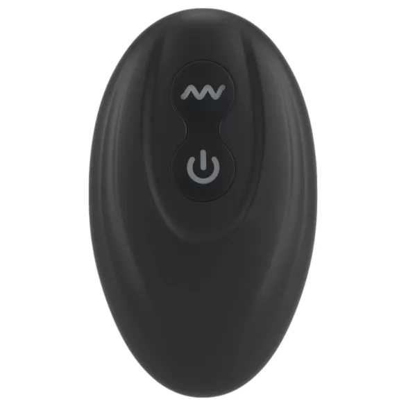 Rebel - vibrador prostático con anillo para pene y testículos - silicona negra