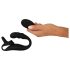 Rebel - Vibrador Prostático con Anillo para Pene y Testículos (Negro)