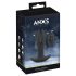 ANOS - consolador anal de doble cabezal (negro)