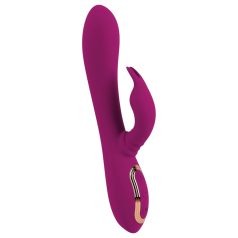 Javida - Vibrador 3en1 con perlas giratorias (lila)
