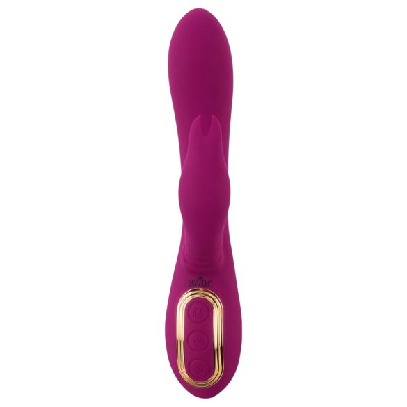 Javida - Vibrador 3 en 1 rotativo con perlas - silicona lila