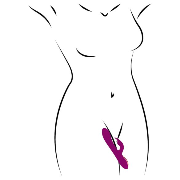 Javida - Vibrador 3 en 1 rotativo con perlas - silicona lila