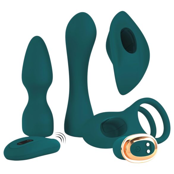 Couples Choice - Vibrador para parejas 4 en 1 con control remoto