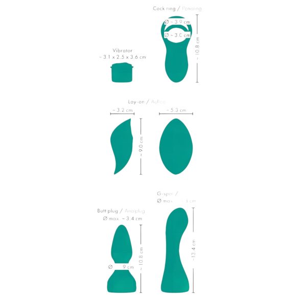 Couples Choice - Vibrador para parejas 4 en 1 con control remoto