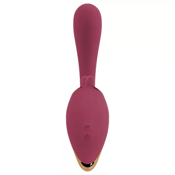Javida - vibrador 2 en 1 con lengua - silicona roja
