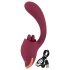 Javida - Vibrador 2en1 con lengua (rojo)