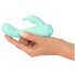 Cuties Mini 4 - vibrador conejo recargable, impermeable (verde)