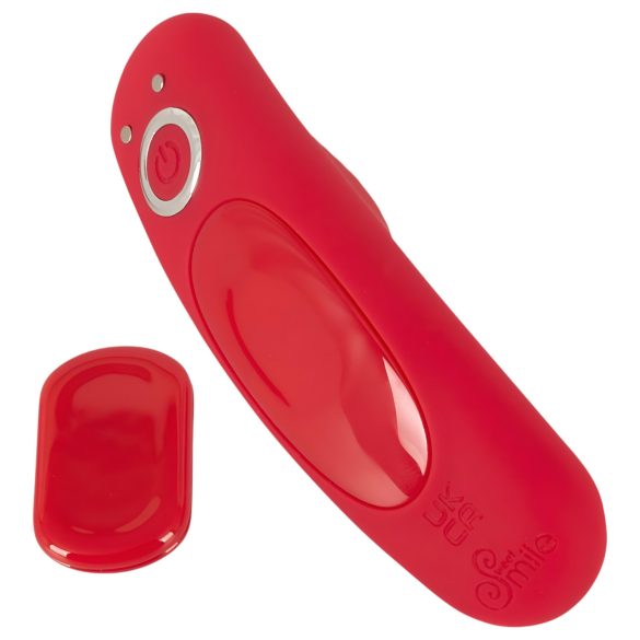 Smile - vibrador con mando para braguita - recargable - rojo