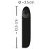 Sonrisa - Mini vibrador inalámbrico y resistente al agua (negro)