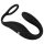 Anillo vibrador y plug anal Black Velvet (negro)