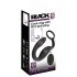 Anillo vibrador y plug anal Black Velvet (negro)