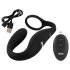 Anillo vibrador y plug anal Black Velvet (negro)
