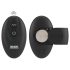 Anillo vibrador y plug anal Black Velvet (negro)