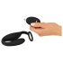 Anillo vibrador y plug anal Black Velvet (negro)